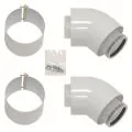 Vaillant 45 Degree Flue Elbow (Pair) 303911 - 0