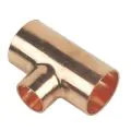 22mm x 22mm x 15mm End-Feed Copper Tee (Bag Of 25) - 0