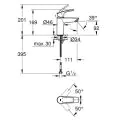 Grohe Eurosmart Basin Mixer Low Pressure 3246730L - 2
