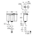 Grohe Dual Flush Furniture Cistern Bottom Inlet 39053000 - 1