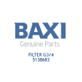 Baxi 5138683 Filter G3/4 - 0