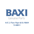 Baxi 5140811 H/E 2 Flow Pipe 60 & 90Kw - 0