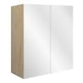 Vasca Salto 600mm Mirrored Wall Unit - Matt Green Camo (Oak Cab) - 0
