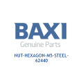 Baxi 62440 Nut-Hexagon-M5-Steel- - 0