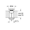 Grohe Click Waste Set Chrome 65807000 - 2