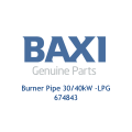 Baxi 674843 Burner Pipe 30/40Kw -Lpg - 0