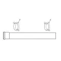 Baxi Plume Disp Kit 1m Extension & Brackets White 720643401 - 0