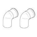 Baxi Plume Kit 135 Degree (Pair) Black 720648601 - 0