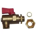 Worcester 87161424230 Valve 1/4 bsp iso bulk head - 1