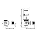 IMI Halo Eclipse Angled TRV & Lockshield Pack Chrome 9690-61.821 - 1