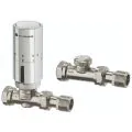 IMI Halo Eclipse Straight TRV & Lockshield Pack Chrome 9690-63.821 (2 LEFT) - 0