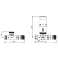 IMI Halo Eclipse Straight TRV & Lockshield Pack Chrome 9690-63.821 (2 LEFT) - 1