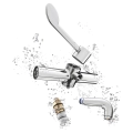 Armitage Shanks Markwik 21+ Panel Mounted Basin Mixer A6682AA - 2