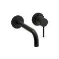 Abode Harmonie Wall Mounted Basin/Bath Mixer Matt Black AB2637 - 0