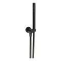 Abode Euphoria Circular Wall Outlet Handset & Bracket Set - Matt Black AB2638 - 0