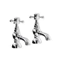 Abode Sentiment Basin Pillar Taps Chrome AB2680 - 0