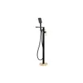 Abode Levarto Floor Standing Bath Shower Mixer Matt Black & Brass AB2805 - 0