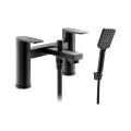 Abode Aquip Deck Mounted Bath Shower Mixer Matt Black AB2834 - 0