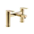 Abode Aquip Deck Mounted Bath Filler Brushed Brass AB2843 - 0
