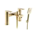 Abode Aquip Deck Mounted Bath Shower Mixer Brushed Brass AB2844 - 0