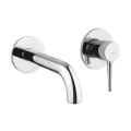 Abode Chao Wall Mounted 2-Hole Bath Mixer Chrome AB4046 - 0