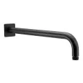 Abode Uno Wall Shower Arm - Matt Black AB4661 - 0