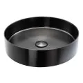 Abode Iox 375mm Round Steel Basin - PVD Black ABB1002 - 0