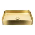 Abode Iox 500x350mm Tablet Steel Basin - PVD Brass ABB1003 - 0