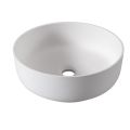 Abode Tableau/Cava Shelf & Round Basin Set - Chalk White w/Chrome Finishes ABP1001 - 2