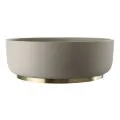 Abode Cava Round Basin Plinth - Brushed Brass ABX1142 - 2