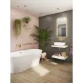 Abode Tableau 600mm Basin Shelf & Brackets - Chalk White ABS1001 - 5