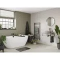 Abode Tableau 600mm Basin Shelf & Brackets - Pebble Grey ABS1002 - 2