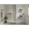 Abode Tableau 600mm Basin Shelf & Brackets - Chalk White ABS1001 - 6