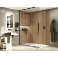Abode Uno Wall Shower Arm - Matt Black AB4661 - 1