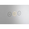 Abode Mayar 600mm Round LED Mirror - Matt Black ABM1012 - 3