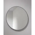 Abode Mayar 600mm Round Mirror - Matt Black ABM1002 - 0