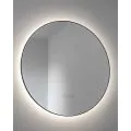 Abode Mayar 600mm Round LED Mirror - Matt Black ABM1012 - 0