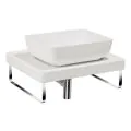 Abode Tableau/Cava Shelf & Tablet Basin Set - Chalk White w/Chrome Finishes ABP1004 - 0