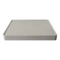 Abode Tableau/Iox Shelf & Tablet Basin Set - Pebble Grey w/Matt Black Finishes ABP1012 - 1