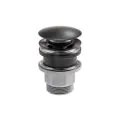 Abode Uno Basin Clicker Waste Universal Matt Black ABX1011 - 0