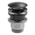 Abode Tableau/Cava Shelf & Round Basin Set - Pebble Grey w/Matt Black Finishes ABP1003 - 3
