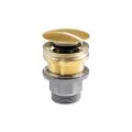 Abode Uno Basin Clicker Waste Universal Brushed Brass ABX1012 - 0