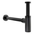 Abode Tableau/Cava Shelf & Round Basin Set - Pebble Grey w/Matt Black Finishes ABP1003 - 4