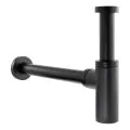 Abode Tableau/Iox Shelf & Tablet Basin Set - Pebble Grey w/Matt Black Finishes ABP1012 - 3