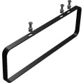 Abode Tableau/Iox Shelf & Tablet Basin Set - Pebble Grey w/Matt Black Finishes ABP1012 - 4