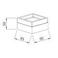 Abacus Pure Soap Dish & Holder Chrome ACBX-20-2202 - 1