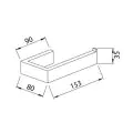 Abacus Pure Toilet Roll Holder Chrome ACBX-20-2802 - 1