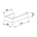 Abacus Pure Toilet Roll Holder Matt Black ACBX-205-2802 - 1
