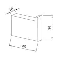 Abacus Pure Robe Hook Brushed Nickel ACBX-207-2402 - 1