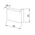 Abacus Pure Robe Hook Brushed Bronze ACBX-208-2402 - 1